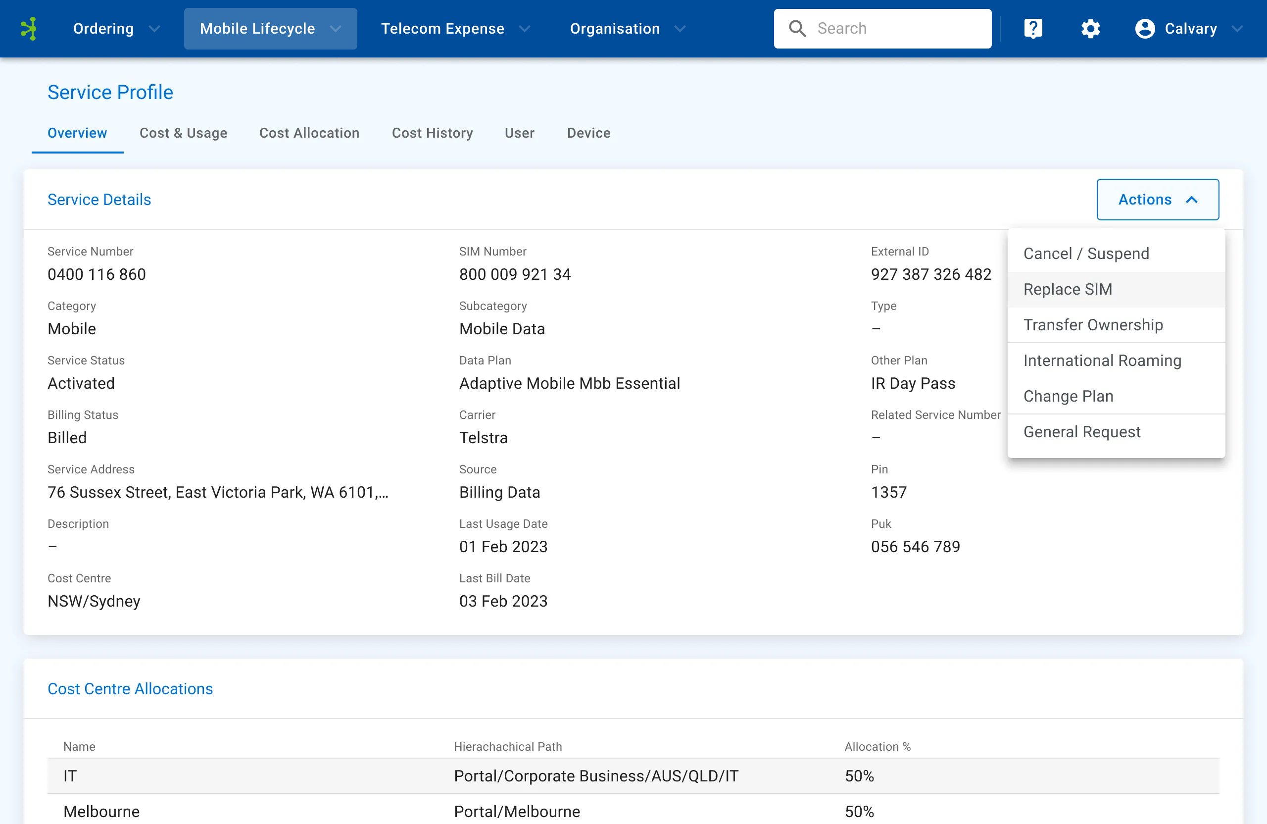 Mobile device management